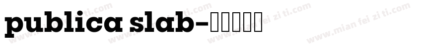 publica slab字体转换